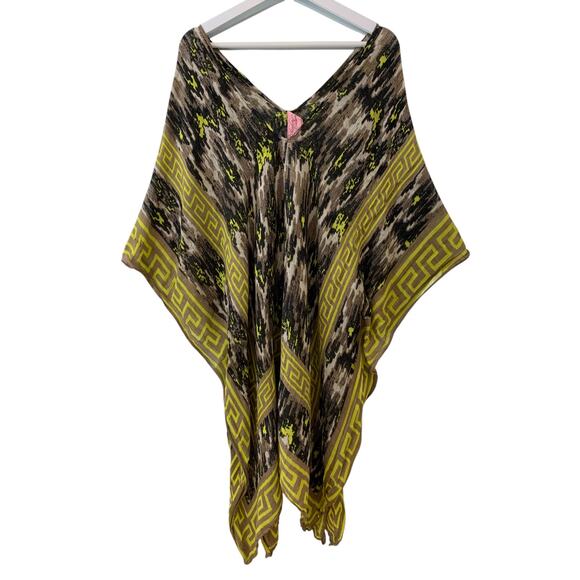 Theodora & Callum Dresses & Skirts - Theodora & Callum Kimono Kaftan Cover Up Tunic Boho Resort Linen Women’s O/S